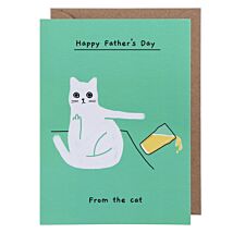 Pint Glass Cat Father’s Day Card