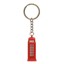 London Telephone Box Metal Keyring