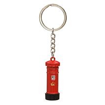 London Post Box Metal Keyring