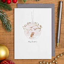 ‘Merry Christmas’ Bauble Card