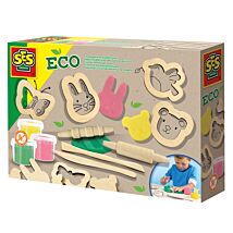 Eco Dough with Wooden Tools