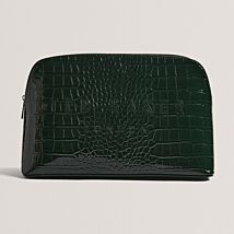 CROCANA Mid Green Croc Washbag