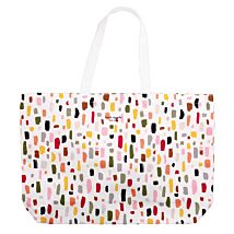 Painterly Strokes Extra Large Canvas Book Tote