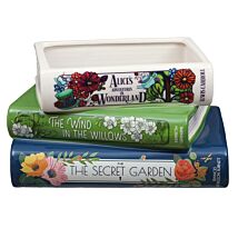 ‘Alice In Wonderland’ Stacked Books Planter