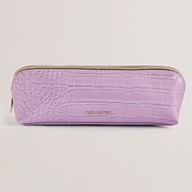 CHARLAS Lilac Croc Brush Case/Pencil Case