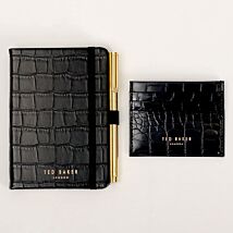 PERYYY Croc Effect A6 Notebook and Card Holder