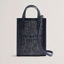 TWIKON Navy Tweed Mini Icon Bag