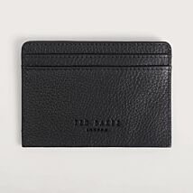 GRINSBY Black Stripe Leather Card Holder