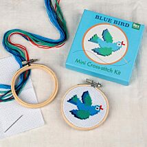 Blue Bird Mini Cross-Stitch Kit