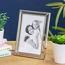 Glass & Silver 4 x 6 Photo Frame