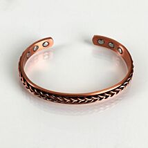 Men’s Herringbone Copper Bangle