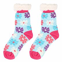Daisy Blue Women’s Slipper Socks