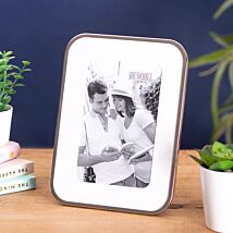 Shudehill Silver Curved Corners 4x6 Photo Frame