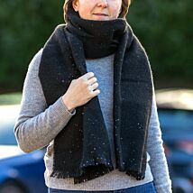 Diamante Sparkle Black Boxed Scarf