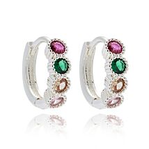 Glam Rox Elegant Silver Plated Hoop Earrings Joe Davies
