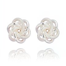 Love Knot Stylish Silver Plated Necklace
