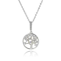 Tree of Life Elegant Silver Plated Necklace