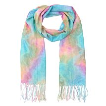 Psychedelic Turquoise Pastels Scarf