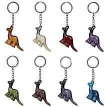 Aluminark Brushed Nessie Dinosaur Keyring - Select Design