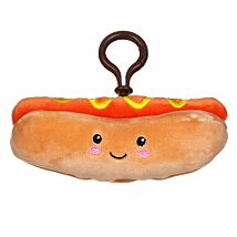 Softlings Foodies Hot Dog Plush Key Clip
