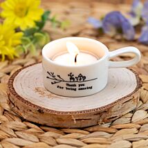 ‘Thank You’ Handled Tea Light Holder