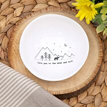 ‘Love You To The Moon & Back’ Medium Wobbly Bowl