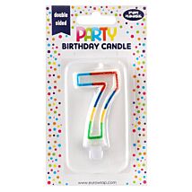 Number 7 Birthday Candle