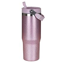 Lilac & Pink Glitter 900ml Travel Mug
