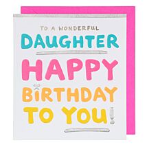 Daughter Birthday Card