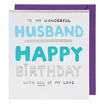 Husband Birthday Card