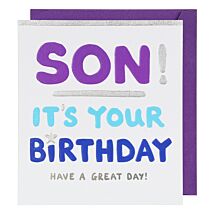 Son Birthday Card