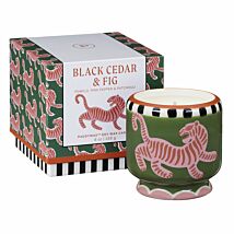 A Dopo ‘Tiger’ 226g Black Cedar & Fig Ceramic Candle Boxed