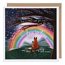 Fox Under The Moon ‘Love Is Love’ Card
