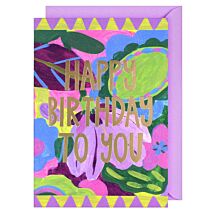 Canvas Creations Flowers Lilac Birthday Card