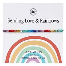 Sending Love and Rainbows Sentiment Bracelet