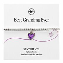 Best Grandma Ever Sentiment Bracelet