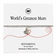 World’s Greatest Mum Sentiment Bracelet