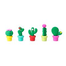 Free Hugs Cactus Set of 5 Scented Erasers