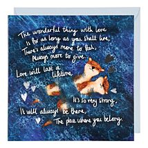 Fox Under The Moon ‘Love’ Card