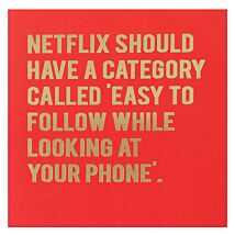 Cloud Nine ‘Netflix’ Greetings Card
