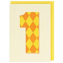 Count Me In 1st Birthday Card
