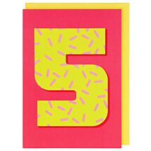 Count Me In 5th Birthday Card