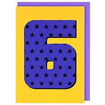 Count Me In 6th Birthday Card