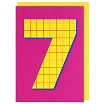 Count Me In 7th Birthday Card