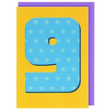 Count Me In 9th Birthday Card