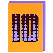 Count Me In 10th Birthday Card