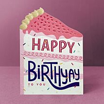 Taking Shape Cake Birthday Card