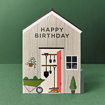 Taking Shape Garden Shed Birthday Card