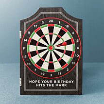 Taking Shape Dartboard Birthday Card