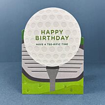 Taking Shape Golf Birthday Card
